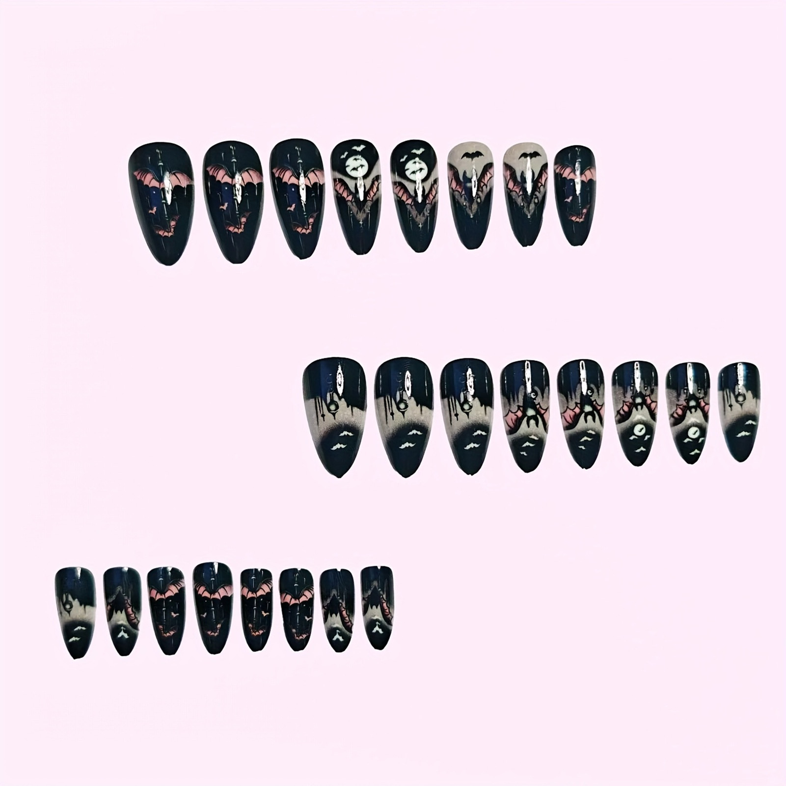 24 faux ongles d'Halloween noi - Cosplay Bat Prop avis et prix